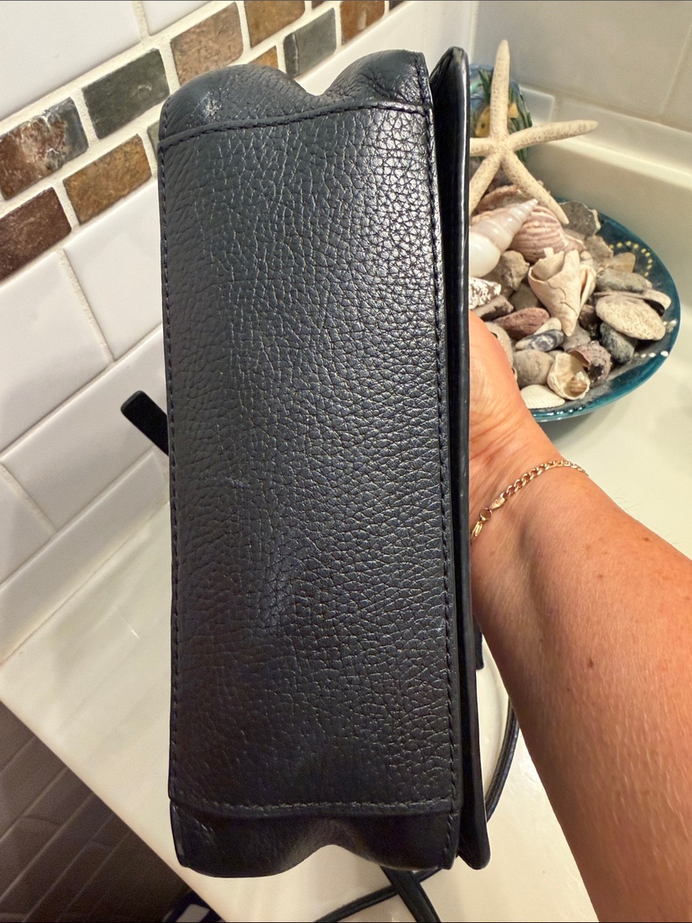kate spade Black Suede & Leather Crossbody Bag - Picture 7 of 10